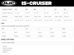 Hjc Is Cruiser Helmet Size Chart
