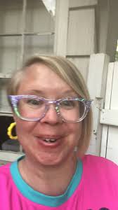 Clear frames vs. Brown Tort frames with Calypso and Peacock Fairy Wings! So  different looking! , Please ignore my glasses slipping off at the  beginning…..menopause and GA heat is rough!