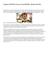 Pog desbloquea todos los juegos de y8. Juegos Juegos Cien Por Cien Gratis Juegos On Line