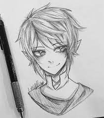 Drawing anime characters can seem overwhelming, especially when you're looking at your favorite anime that was. Quick Doodle Sketch Of Link ãƒ½ ãƒŽ He Needs More Love Uwu I Can T Stop Strong Attachment To The Elf Drawing Sketches Sketches Drawings