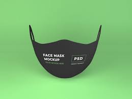 Download Realistic Face Mask Mockup Template Graphic By Dendysign Creative Fabrica PSD Mockup Templates