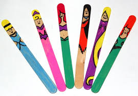 Princess Popsicle Sticks Saw A Pin For Avengers Popsicle Bookmarks And I Decided To Make My Own Bookma Princess Crafts Little Girl Crafts Craft Stick Crafts