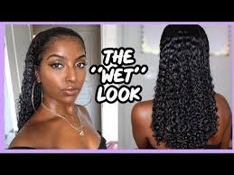 Scroll to find the best hair products for curly hair, including the. Unique And Simple Way To Try The Wet Look On Natural Hair African American Hairstyle Videos Aahv Wet Look Hair Natural Hair Styles Wet Look Natural Hair