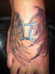 Wings Of The Gemini Tattoo Design Gemini Tattoo Gemini Tattoo Designs Tattoos