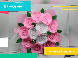 Minat hubungi:akun line @prm4672o (p. Buket Bunga Flanel Cantik Produksi Masagi Project Rubrik Pena