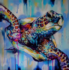 Sian Storey Turtle Painting Sea Turtle Painting Sea Turtle Art