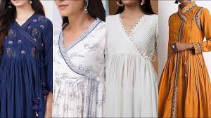 Evergreen Angrakha Dress In Latest New Look Of Frock Style Casual Wear Affordable Dresses Neck Designs For Suits Girls Dresses