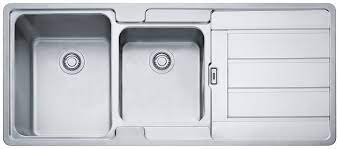 Kitchen sinks made of fireclay designed for undermount installation. Franke Hydros Double Bowl Right Hand Drainer Sink Hdx624rhd Winning Appliances