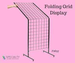 Lightweight, flexible, affordable, and durable, wire grids are also low maintenance and require minimal cleaning. Folding Grid Display With Bag Display Folds Easily In A Bag For Easy Transport No Tools Needed Only 20 Grid Display Grid Wall Display Jewelry Display Booth