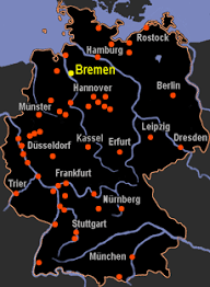 Bremen, deutschland karte stadtplan anzeigen gelände stadtplan mit gelände anzeigen satellit satellitenbilder anzeigen hybrid satellitenbilder mit straßennamen anzeigen. Karte Bremen Deutschland
