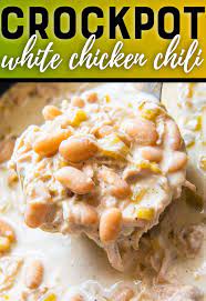 Crock Pot White Chicken Chili Recipe White Chicken Chili Slow Cooker Crockpot White Chicken Chili Crockpot Recipes Slow Cooker