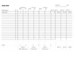 Basketball Scouting Sheet 10 Paycheck Stubs