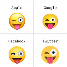 The sticking tongue out icon means . Winking Face With Tongue