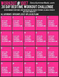 30 Day Bedtime Workout Bedtime Workout Workout Challenge Night Workout
