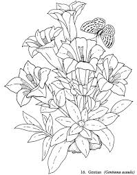 Click on any drawing to color online or print. Printable Coloring Page Flower Bouquet Creative Art