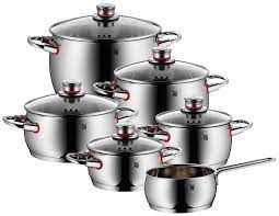 Tefal jamie oliver mainstream das fünfteilige wmf provence plus topfset besteht aus einem bratentopf mit deckel, drei. Wmf Topfset Silberfarben Online Entdecken Schaffrath Ihr Mobelhaus