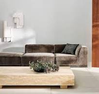 Mesa de Centro Rectangular Travertino