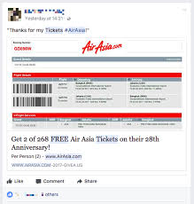 Airasia flight booking online, fastest way for booking airasia air ticket online. Airasia Low Cost Airline Warns Of 268 Free Air Asia Tickets Scam Hype Malaysia