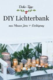Meine Diy Lichterbank Fur Die Weihnachtszeit Weihnachtszeit Weihnachtsdeko Aussen Weihnachtsdeko Draussen