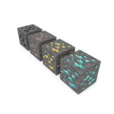 I was determined to make it work, so when my cousin pointed out a minecraft diamond ore lamp on thingiverse, it was the perfect project to test my pla skills. Minecraft Primary Ore Blocks Coal Iron Gold Diamond 3d Model 6 Obj Blend Free3d