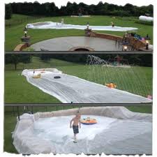 Pick out the slide material. 16 Brilliant Ideas To Create Your Own Diy Backyard Waterpark Diy Water Slide Diy Water Diy Backyard