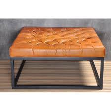 The drew leather ottoman table bench will give the room a sense of refinement. Trever Modern Coffee Table Leather Ottoman Coffee Table Leather Coffee Table Square Ottoman Coffee Table