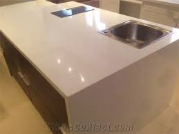 What is the best way to clean a quartz countertop? Pure White Quartz Kitchen Countertop Easy To Clean And Resistant To Stains Heat And Scratches From China Stonecontact Com