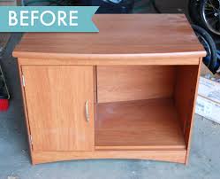 t.v. stand turned into a children's
