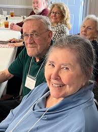 September luncheon with socializing and flu shots