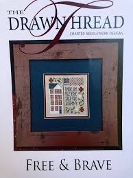 The Drawn Thread Free Brave Sampler Cross Stitch Chart Counted Cross Stitch Pattern Pattern Only