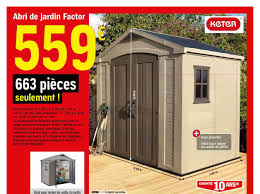 Envie d'installer un abri de jardin en bois chez vous ? Offre Abri De Jardin Factor Keter Chez Brico Depot