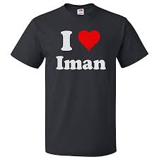 amazon com shirtscope i love iman t shirt i heart iman tee