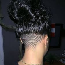 Star Design Curly Undercut Curly Design Undercut Undercut Hairstyles Shaved Hair Designs Undercut Hair Designs