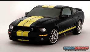 Black And Yellow Mustang Shelby Cobra Black With Yellow Racing Stripes Black With Yellow Jpg Hits 941 Posted On 1 9 06 View Low Res Black Car Shelby Shelby Gt500
