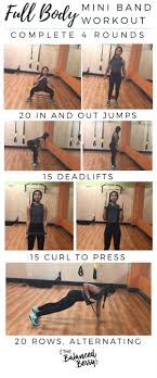 Video Full Body Mini Band Workout The Balanced Berry Band Workout Fitness Body Resistance Workout