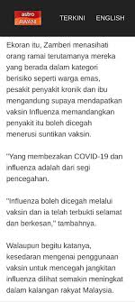 Translation of «begitu» in english language: Vaccine Fluarix Tetra 2020 Klinik Sri Singam Sdn Bhd Facebook