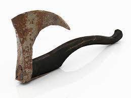 3d Model Of Long Axe 3d Model Axe Bearded Axe Tomahawk Axe