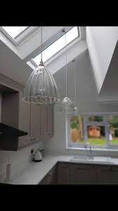 Turn on the power and test the operation of the fan and light. Clear Ribbed Glass Pendant Ceiling Light Ledbury Industrial Vintage Designer Retro Style Vaulted Ceiling Lighting Ceiling Lights Sloped Ceiling Lighting