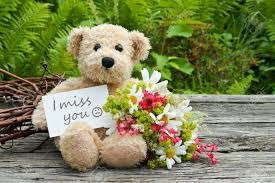 Maybe you would like to learn more about one of these? Teddy Bear With Flowers And Card With Lettering Miss You Stock Photo Picture And Royalty Free Image Image 21133193