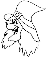 Befana Con Cappello Volto Da Colorare Per Bimbi Quadri Halloween Streghe Di Halloween Disegni Da Colorare
