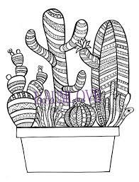 Collection by noi minggu • last updated 9 days ago. Cactus Coloring Page Black And White Art Print Instant Printable Download Jpeg Pigma Micron Cactus Art Coloring Pages Art