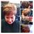 Chunky Short Red Hair With Blonde Highlights