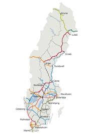 Du kan välja översikt över satellit och geografiska bilder, terräng och kombinationer så att du kan zooma nära gatan och huset. Sveriges Jarnvagsnat Trafikverket