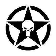 Jeep Wrangler Decals Stickers Jeep Wrangler Mods Punisher Star Stickers Skull Decal
