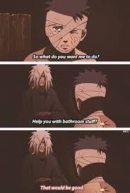 Naruto Shippuden Madara And Obito I Literally Laughed Out Loud Naruto Comic Anime Naruto Naruto Funny