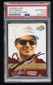 Jeff Gordon Signed 1995 Action Packed Stars Settle In Card #61 (PSA)  Winston Cup