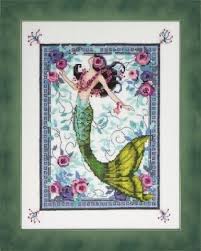 moonlight laguna mermaid cross stitch chart