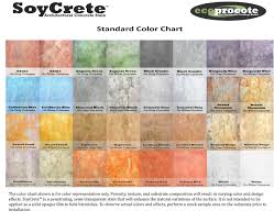 Soycrete Concrete Stain Color Chart Floor Coverings