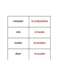 English To Spanish Household Labels Teacherspayteachers Com Labels Education Chart