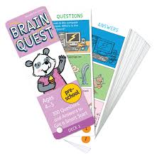 And now when we already know that they are enjoying it, let's drive their knowledge to some good and simple trivia questions. Brain Quest Preschool Q A Cards 300 Questions And Answers To Get A Smart Start Curriculum Based Teacher Approved Brain Quest Decks Feder Chris Welles Bishay Susan 9780761166597 Amazon Com Books